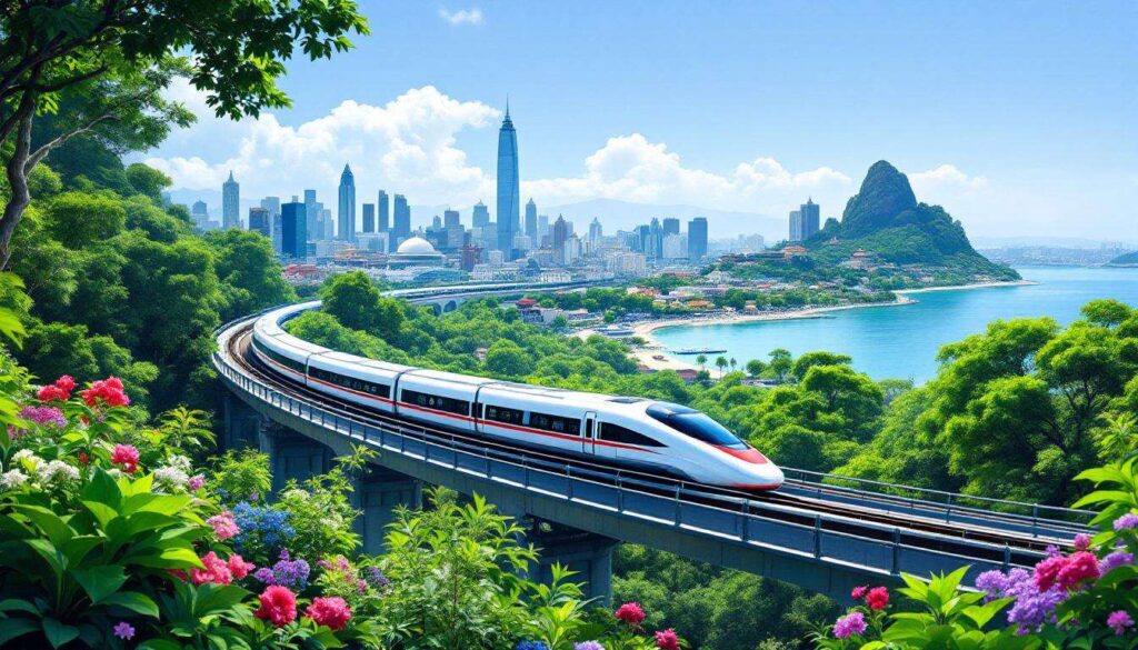 New High-Speed Train Now Connects Asia’s Trendiest City To Stunning Cultural Island